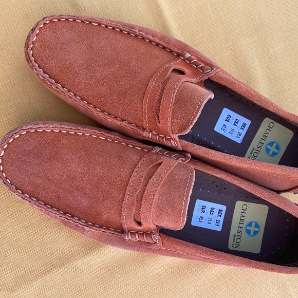 SOLD Charleston Shoe Company Men's Leather Moccasins NWOT - Picture 4 of 12